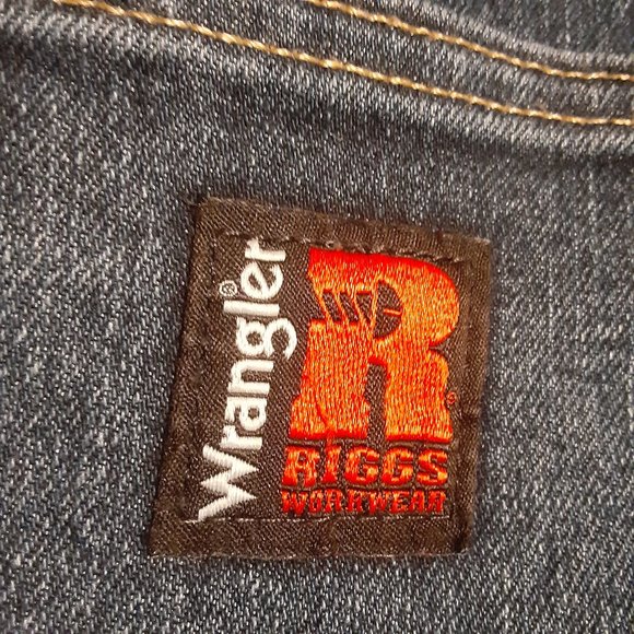Wrangler Riggs Workwear Men's Blue Denim Jeans Size 42x30 - Picture 6 of 8